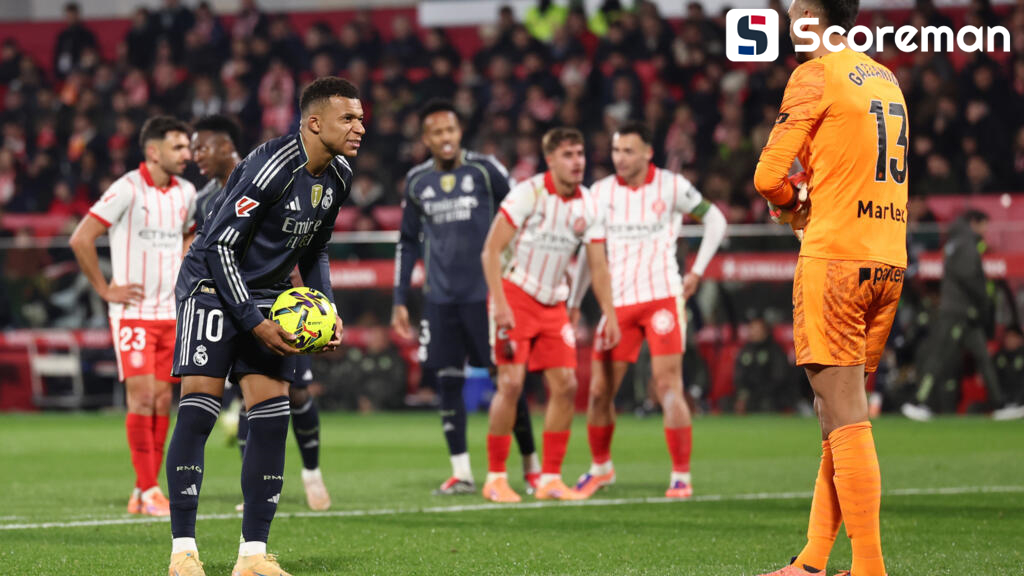 레알 마드리드, '강등권' 지로나와 1-1 무… 리그 3경기 연속 무승부, 리그 선두 탈환 실패